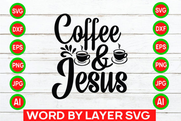 Coffee Jesus Svg Cut File