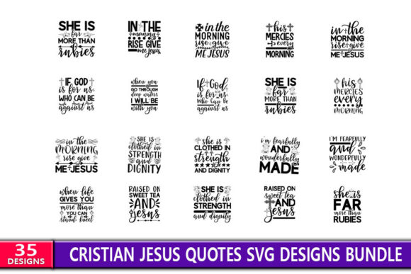 Cristian Jesus Quotes Designs Bundle