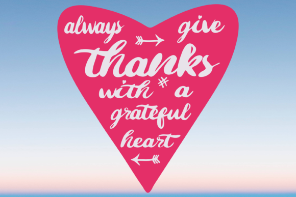 Grateful Thankful Heart Christian Svg Graphics and Crafts