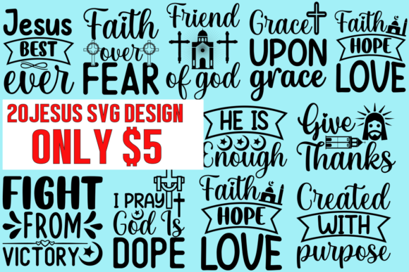 Jesus SVG Design Mega Bundle Review for Client Projects