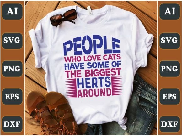 People Who Love Cats: Graphics for Crafts & Branding