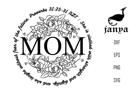 Proverbs 31 Christian Mom Svg, Strength Review